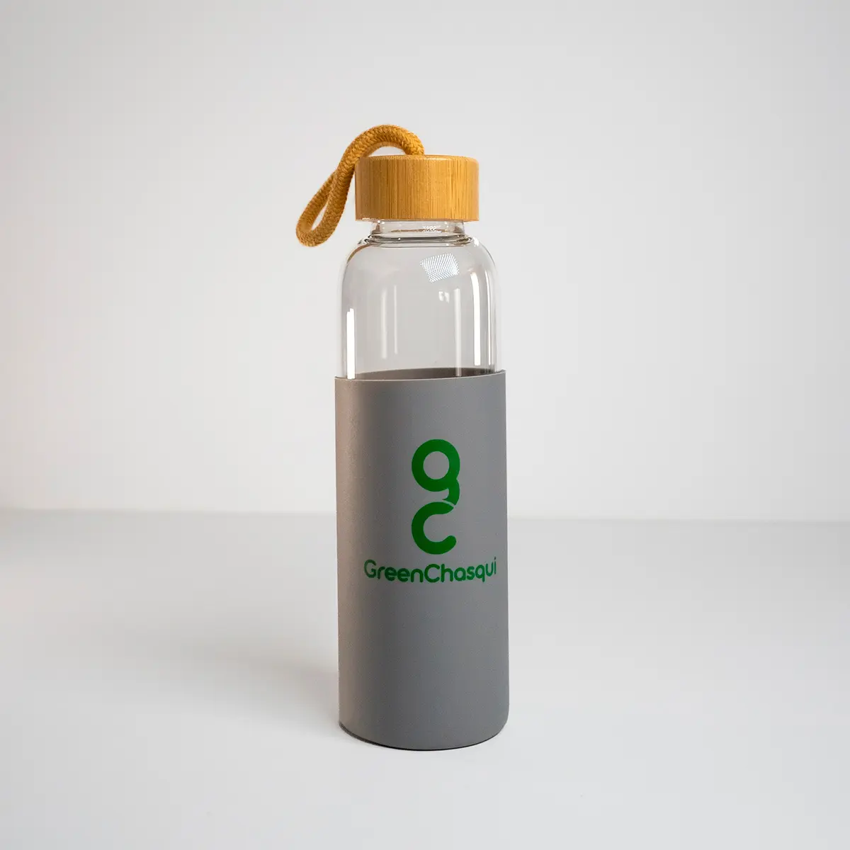 Botella Vidrio con Funda 550ml