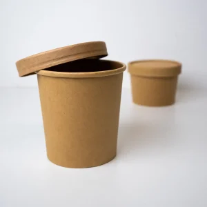 Bowl Kraft + Tapa Kraft (16oz)