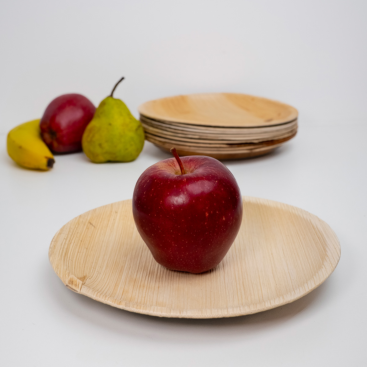 Set de 10 Platos Hoja Palma 8″